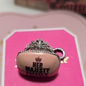 Juicy Couture Pink and Silver Crown Charm